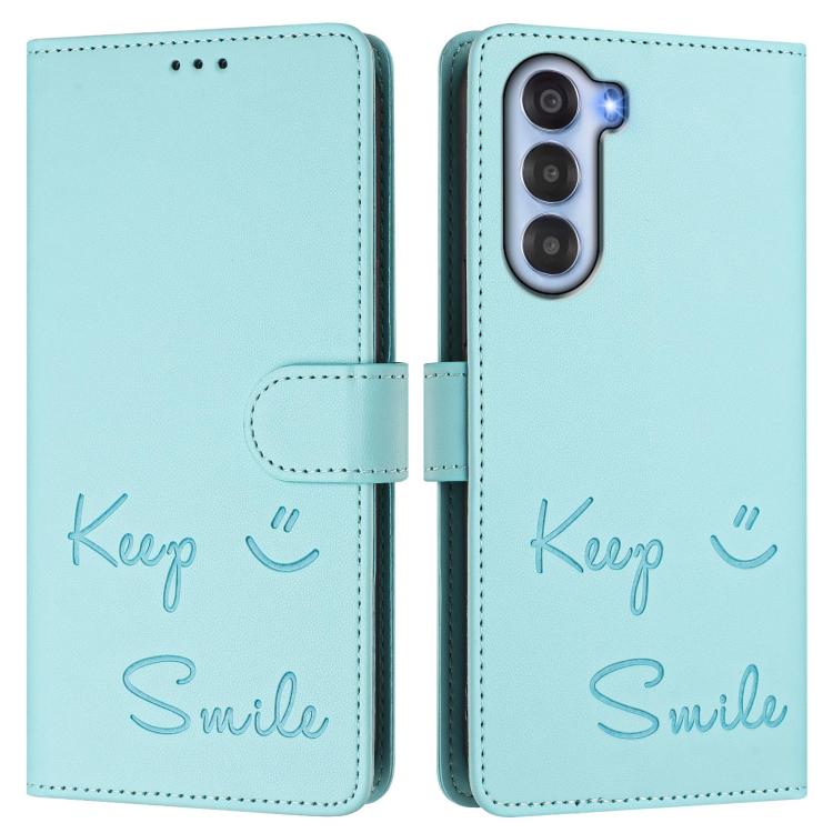 For ZTE nubia S 5G A403ZT Smile Embossing RFID Leather Phone Case