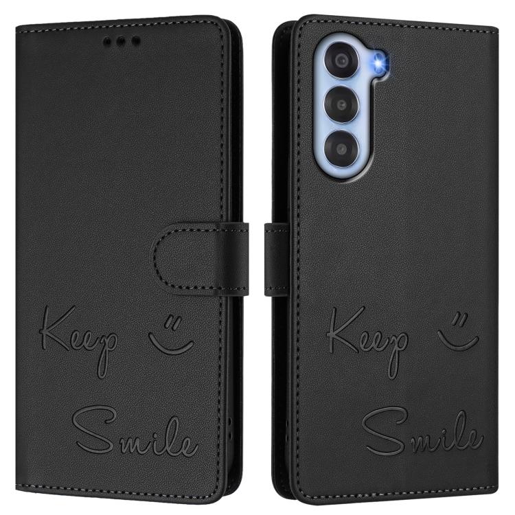 For ZTE nubia S 5G A403ZT Smile Embossing RFID Leather Phone Case