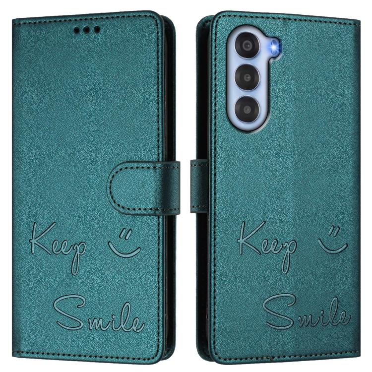 For ZTE nubia S 5G A403ZT Smile Embossing RFID Leather Phone Case
