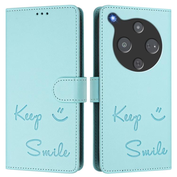 For ZTE Optus X Pro 2 5G Smile Embossing RFID Leather Phone Case