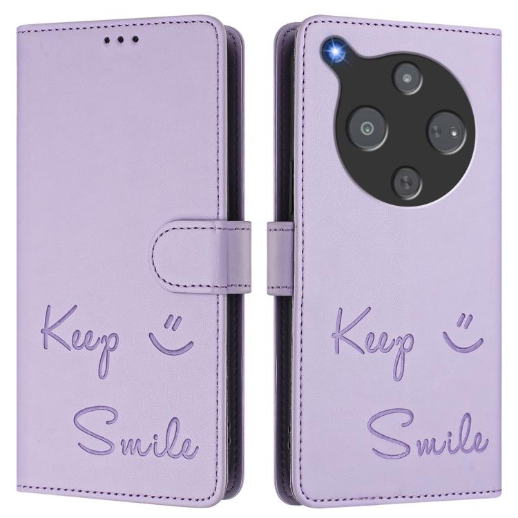 For ZTE Optus X Pro 2 5G Smile Embossing RFID Leather Phone Case