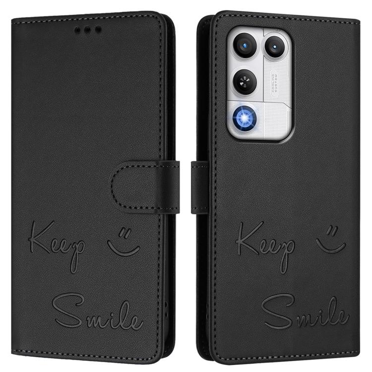 For ZTE nubia RedMagic 11 Air Smile Embossing RFID Leather Phone Case