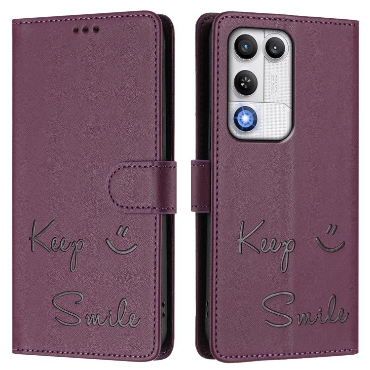 For ZTE nubia RedMagic 11 Air Smile Embossing RFID Leather Phone Case