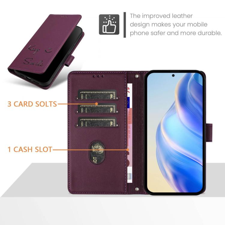 For ZTE nubia RedMagic 11 Air Smile Embossing RFID Leather Phone Case