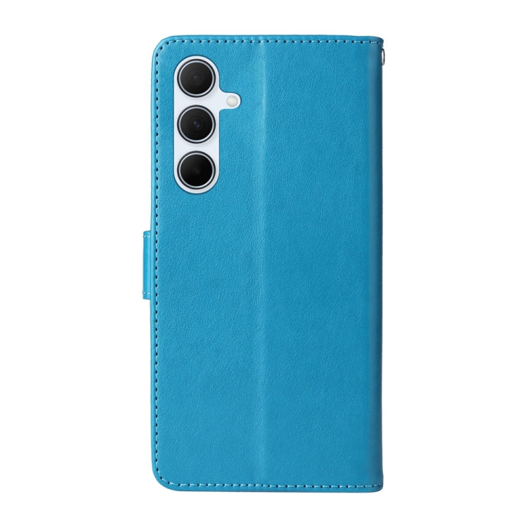 For Galaxy A36 5G / A56 5G Embossed Butterfly Flowers Leather Phone Case