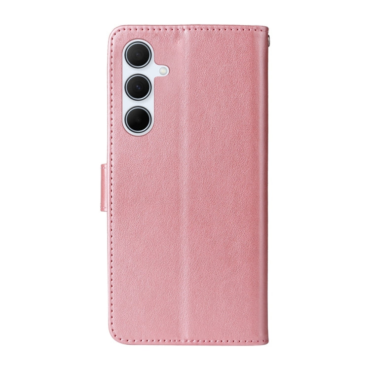 For Galaxy A36 5G / A56 5G Embossed Butterfly Flowers Leather Phone Case