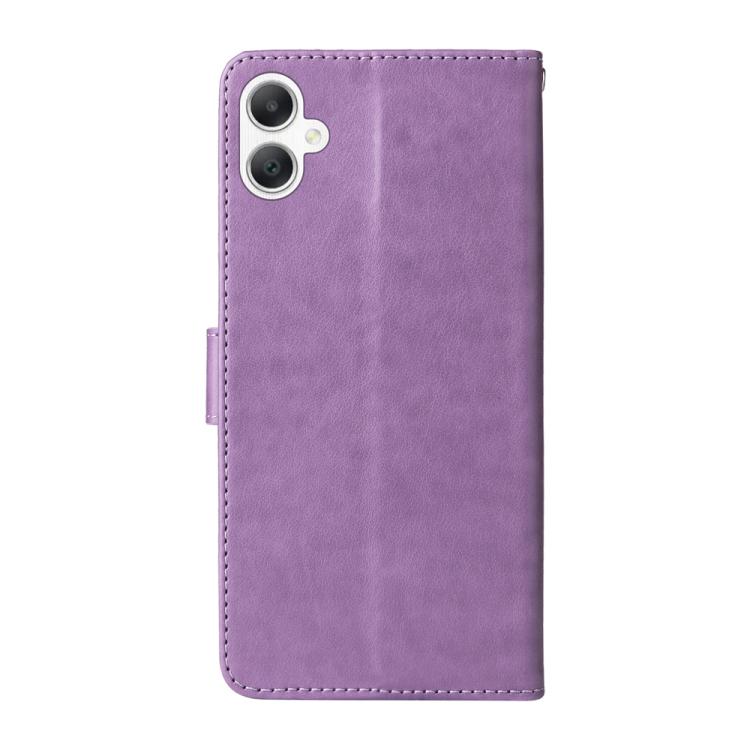 For Galaxy A06 4G / 5G Embossed Butterfly Flowers Leather Phone Case