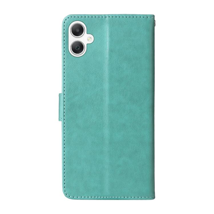 For Galaxy A06 4G / 5G Embossed Butterfly Flowers Leather Phone Case