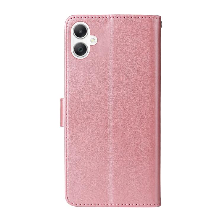 For Galaxy A06 4G / 5G Embossed Butterfly Flowers Leather Phone Case