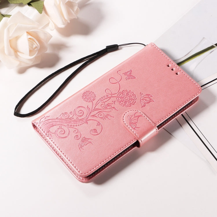For Galaxy S24 FE 5G Embossed Butterfly Flowers Leather Phone Case