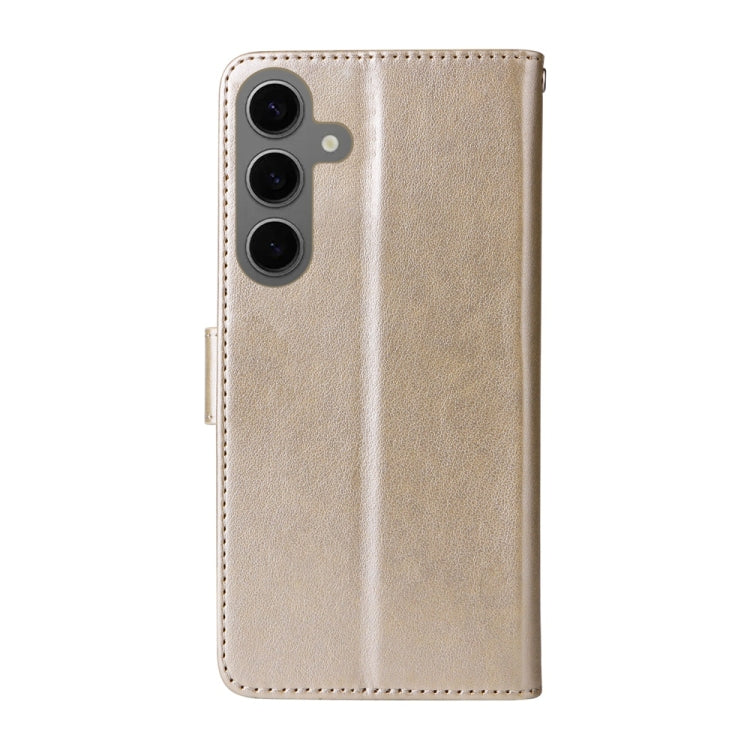 For Galaxy S25 5G Embossed Butterfly Flowers Leather Phone Case
