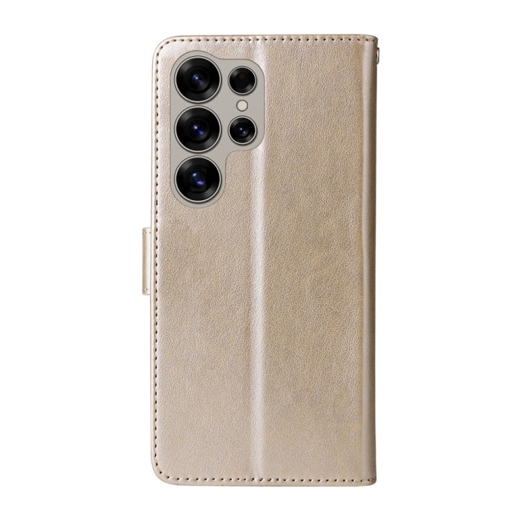 For Galaxy S25 Ultra 5G Embossed Butterfly Flowers Leather Phone Case
