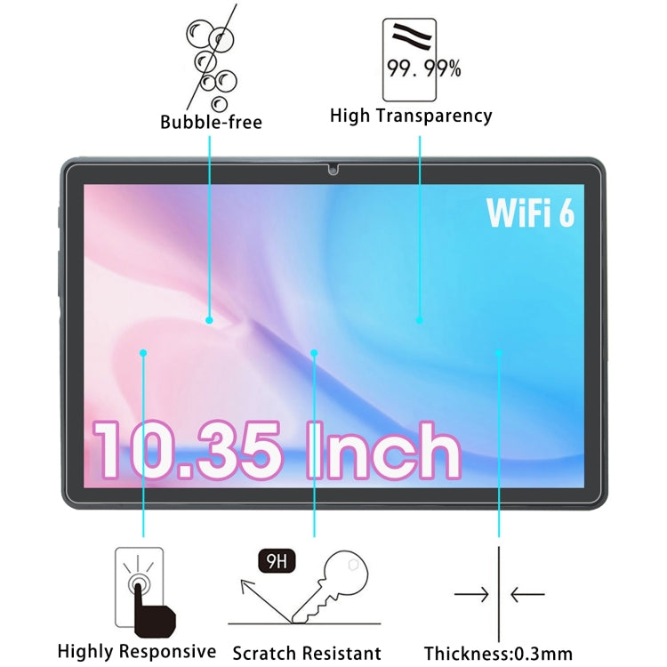 For CWOWDEFU Tablet 10.35 9H 0.3mm Explosion-proof Tempered Glass Film