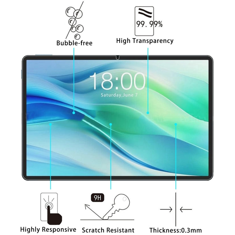 For CWOWDEFU Tablet 11 9H 0.3mm Explosion-proof Tempered Glass Film