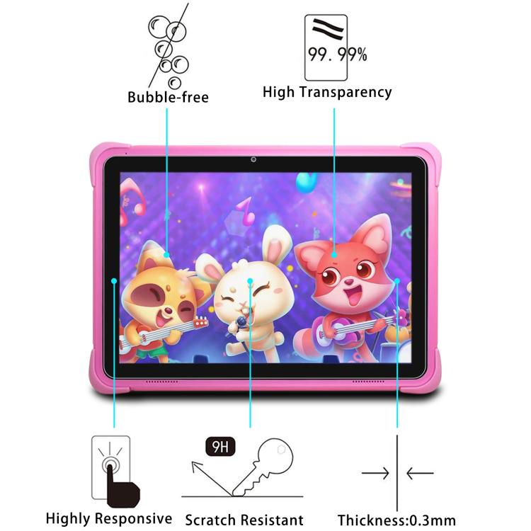 For CWOWDEFU Kids Tablet 10.1 25pcs 9H 0.3mm Explosion-proof Tempered Glass Film