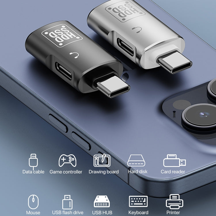 USB-C / Type-C to USB, USB-C / Type-C OTG Adapter Support Earphone & Data Transmission