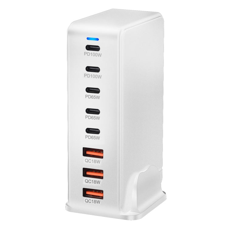 440W GaN USB Power Adapter Travel Charger with 3 x USB, 5 x PD Port, Plug:EU Plug