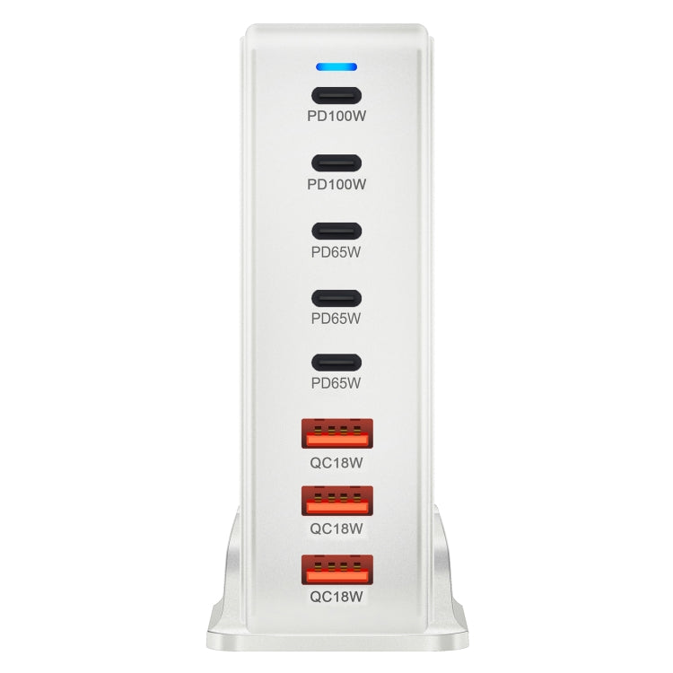 440W GaN USB Power Adapter Travel Charger with 3 x USB, 5 x PD Port, Plug:EU Plug