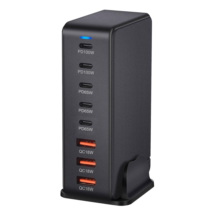 440W GaN USB Power Adapter Travel Charger with 3 x USB, 5 x PD Port, Plug:AU Plug