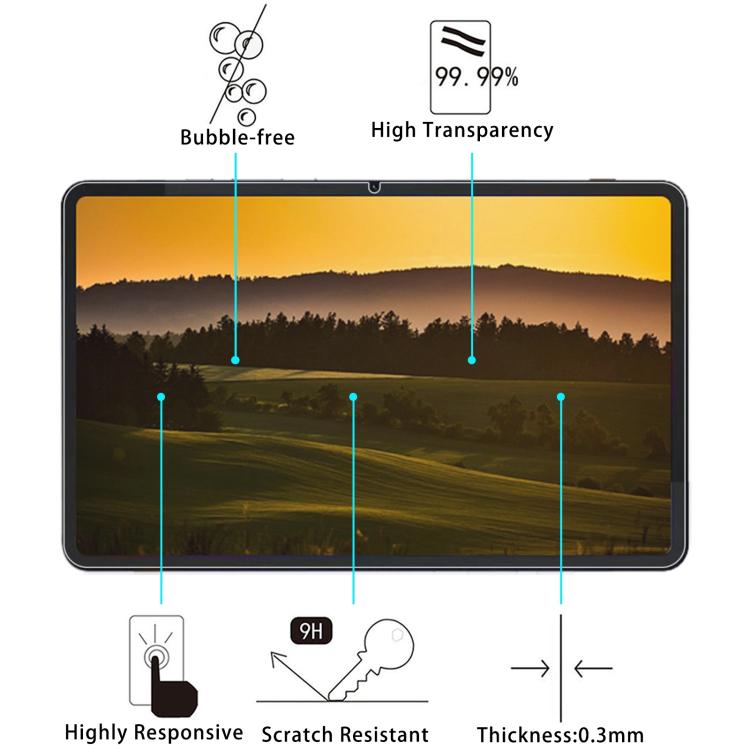 For Tecno MegaPad Pro 12 inch 25pcs 9H 0.3mm Explosion-proof Tempered Glass Film