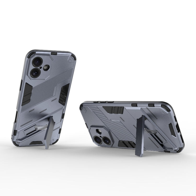 For iPhone 16 Punk Armor 2 in 1 PC + TPU Phone Case with Holder