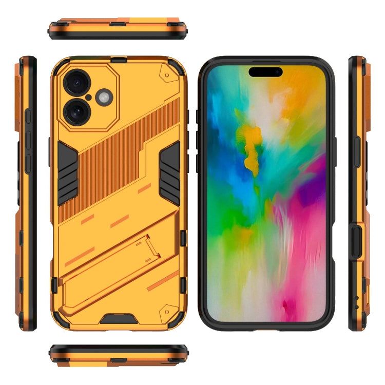 For iPhone 16 Punk Armor 2 in 1 PC + TPU Phone Case with Holder