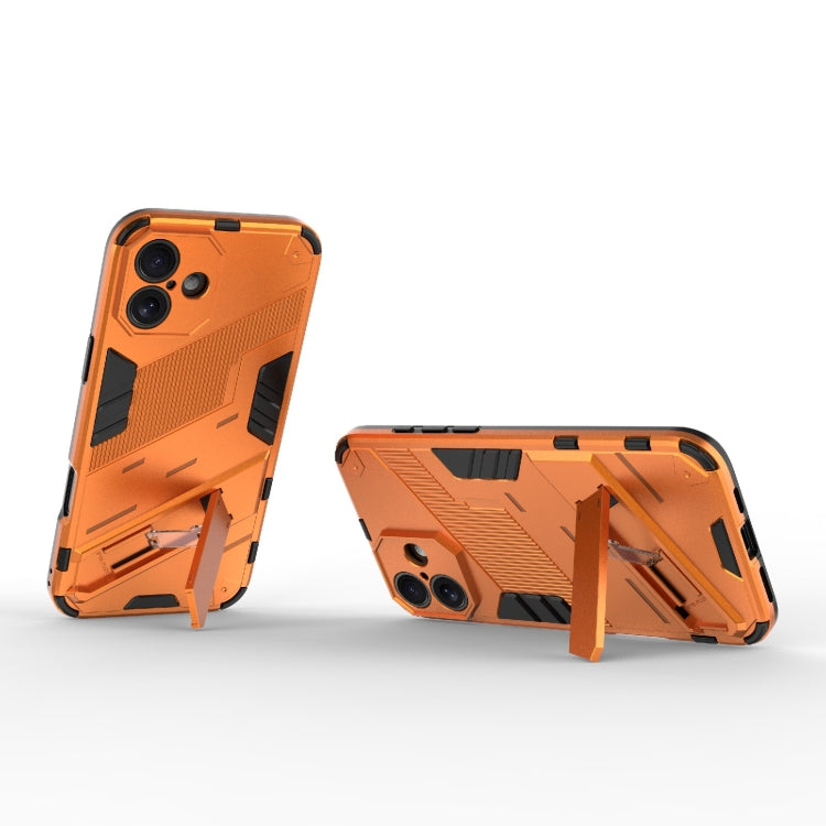 For iPhone 16 Punk Armor 2 in 1 PC + TPU Phone Case with Holder