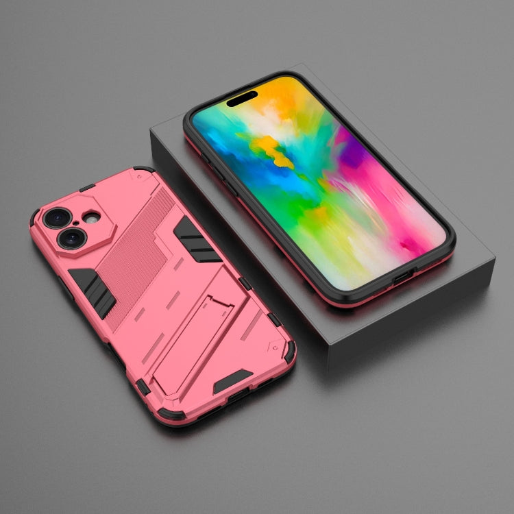 For iPhone 16 Punk Armor 2 in 1 PC + TPU Phone Case with Holder
