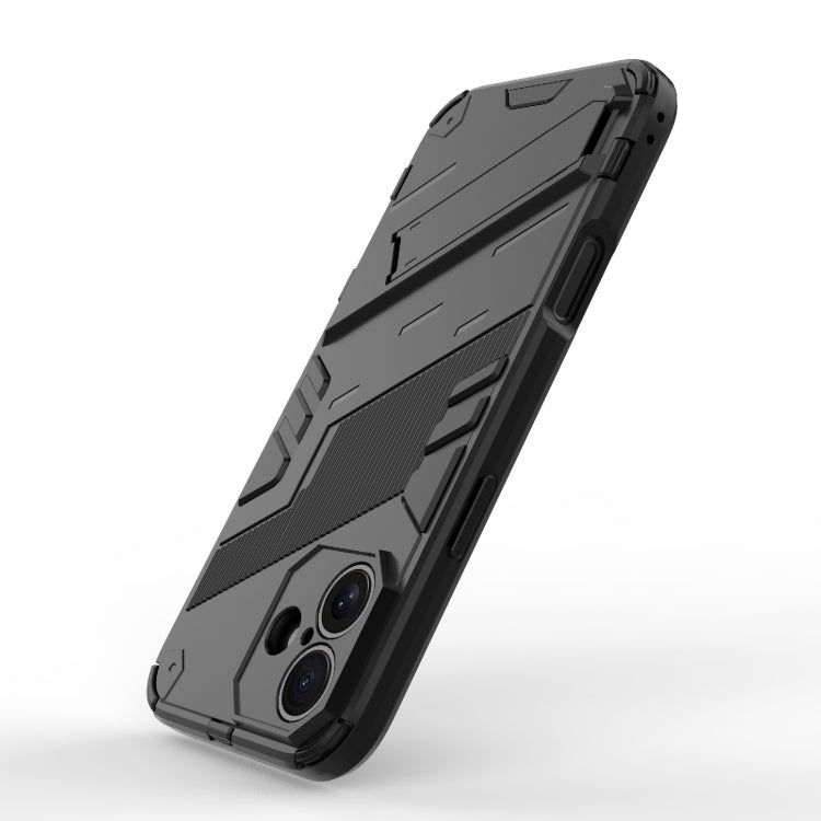 For iPhone 16 Plus Punk Armor 2 in 1 PC + TPU Phone Case with Holder