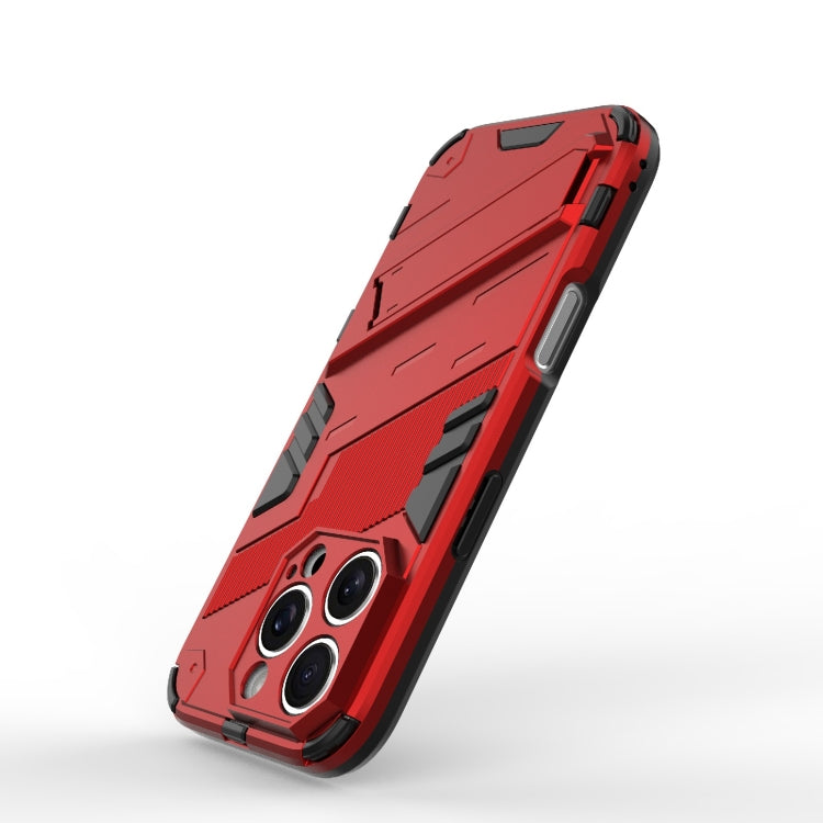 For iPhone 16 Pro Punk Armor 2 in 1 PC + TPU Phone Case with Holder