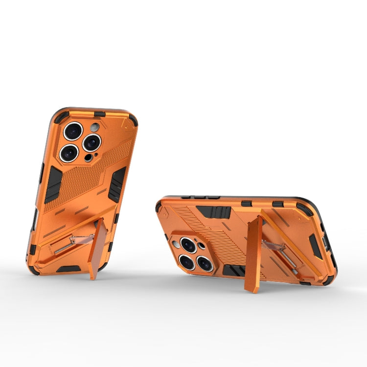 For iPhone 16 Pro Punk Armor 2 in 1 PC + TPU Phone Case with Holder