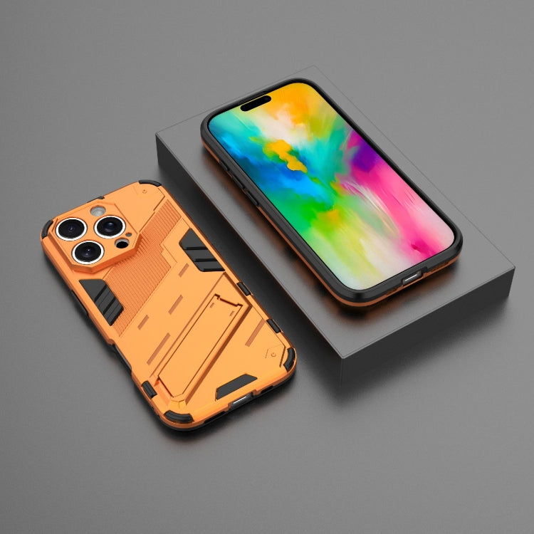 For iPhone 16 Pro Max Punk Armor 2 in 1 PC + TPU Phone Case with Holder