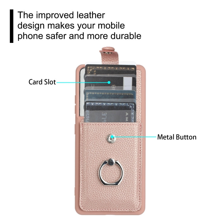 For Samsung Galaxy S21 Ultra 5G Litchi Texture Drawing Card Bag Ring Holder Phone Case
