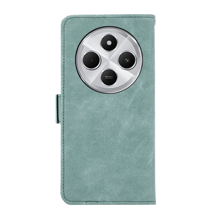 For Redmi 14C 4G ABEEL Frosted Magnetic RFID Leather Phone Case