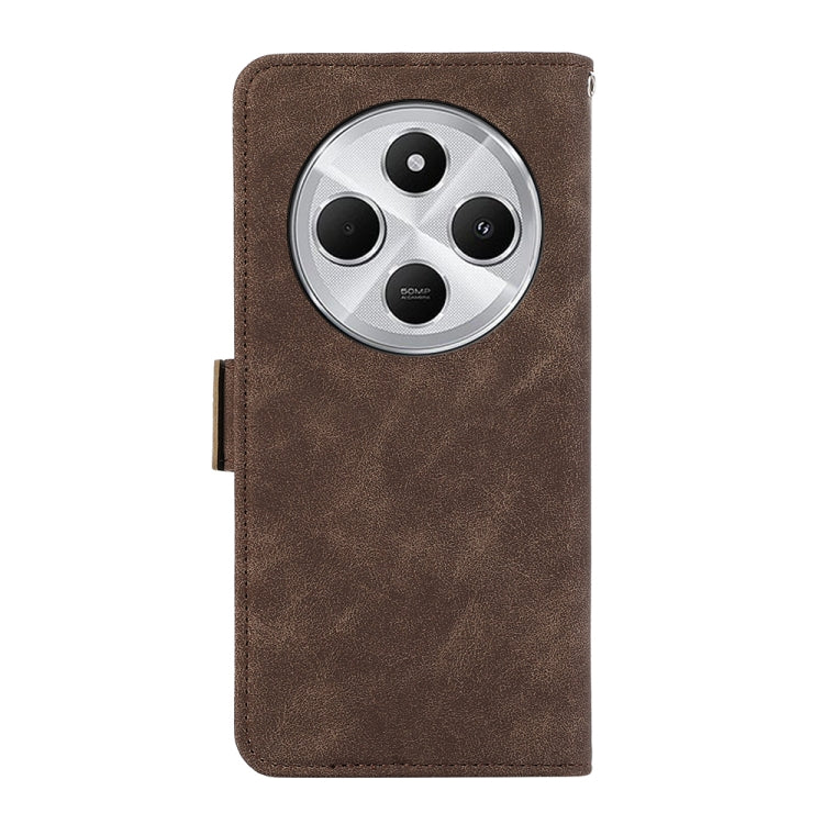 For Redmi 14C 4G ABEEL Frosted Magnetic RFID Leather Phone Case