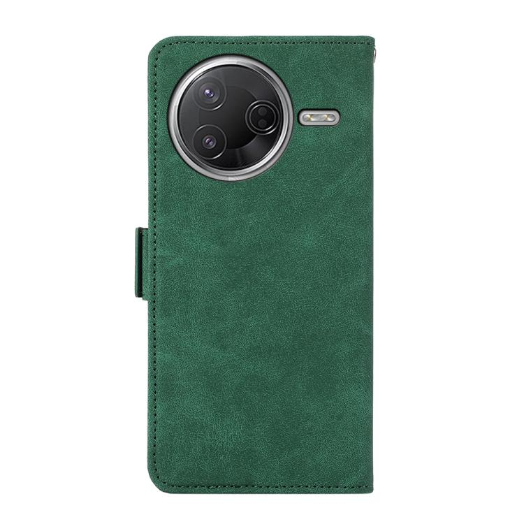 For Redmi K80 / K80 Pro ABEEL Frosted Magnetic RFID Leather Phone Case