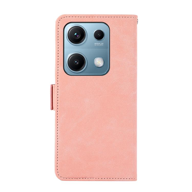 For Redmi Note 14S 4G ABEEL Frosted Magnetic RFID Leather Phone Case