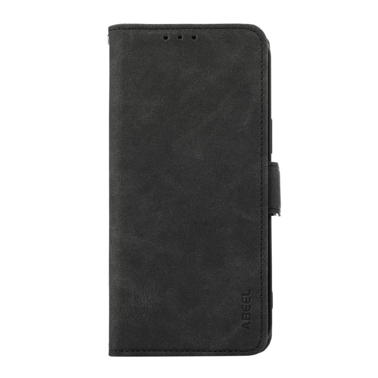 For Redmi Note 14S 4G ABEEL Frosted Magnetic RFID Leather Phone Case