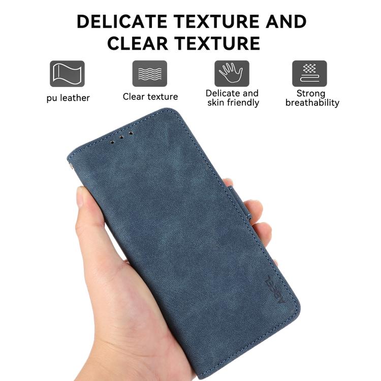 For Redmi Note 14S 4G ABEEL Frosted Magnetic RFID Leather Phone Case