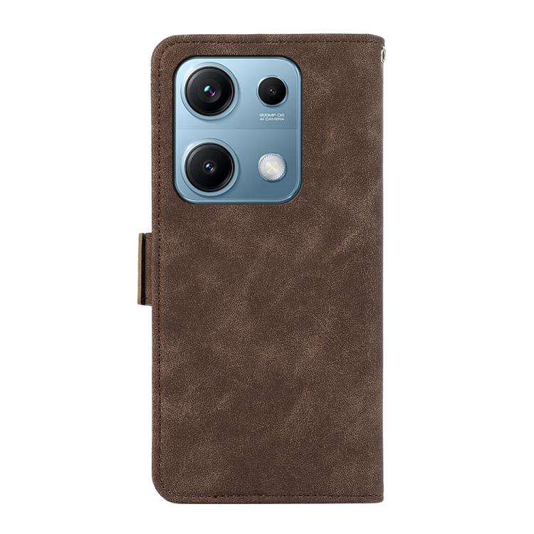 For Redmi Note 14S 4G ABEEL Frosted Magnetic RFID Leather Phone Case