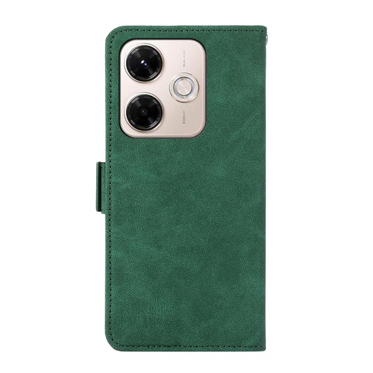 For Redmi 13X ABEEL Frosted Magnetic RFID Leather Phone Case
