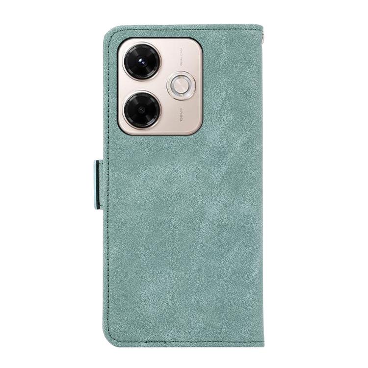 For Redmi 13X ABEEL Frosted Magnetic RFID Leather Phone Case