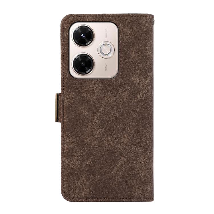 For Redmi 13X ABEEL Frosted Magnetic RFID Leather Phone Case