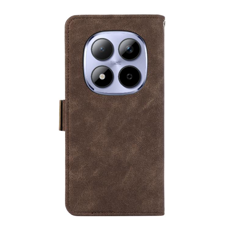 For Redmi Note 15 Pro+ 5G Global 163.3mm ABEEL Frosted Magnetic RFID Leather Phone Case