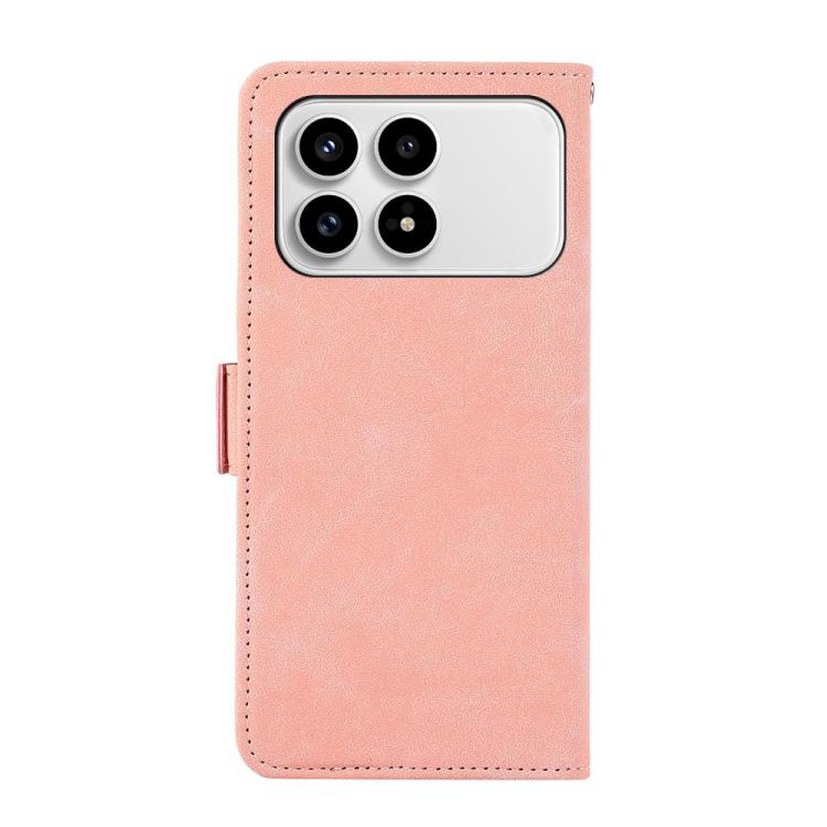 For Redmi K90/Poco F8 Pro ABEEL Frosted Magnetic RFID Leather Phone Case