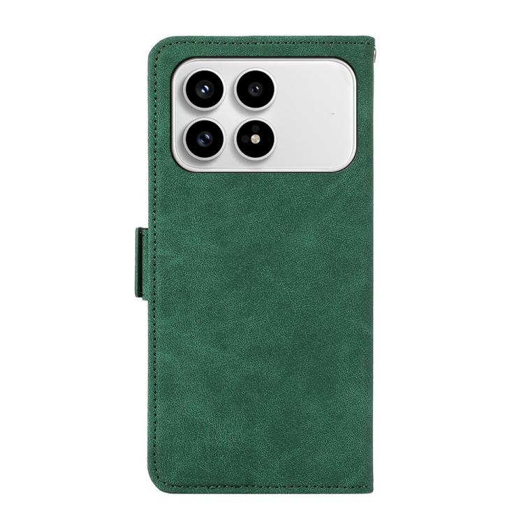 For Redmi K90/Poco F8 Pro ABEEL Frosted Magnetic RFID Leather Phone Case