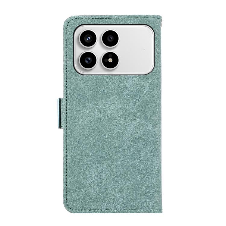 For Redmi K90/Poco F8 Pro ABEEL Frosted Magnetic RFID Leather Phone Case