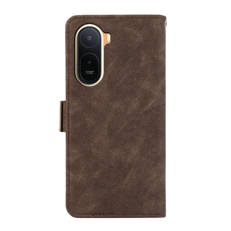 For Redmi A7 Pro 171mm/Poco C85x 5G ABEEL Frosted Magnetic RFID Leather Phone Case