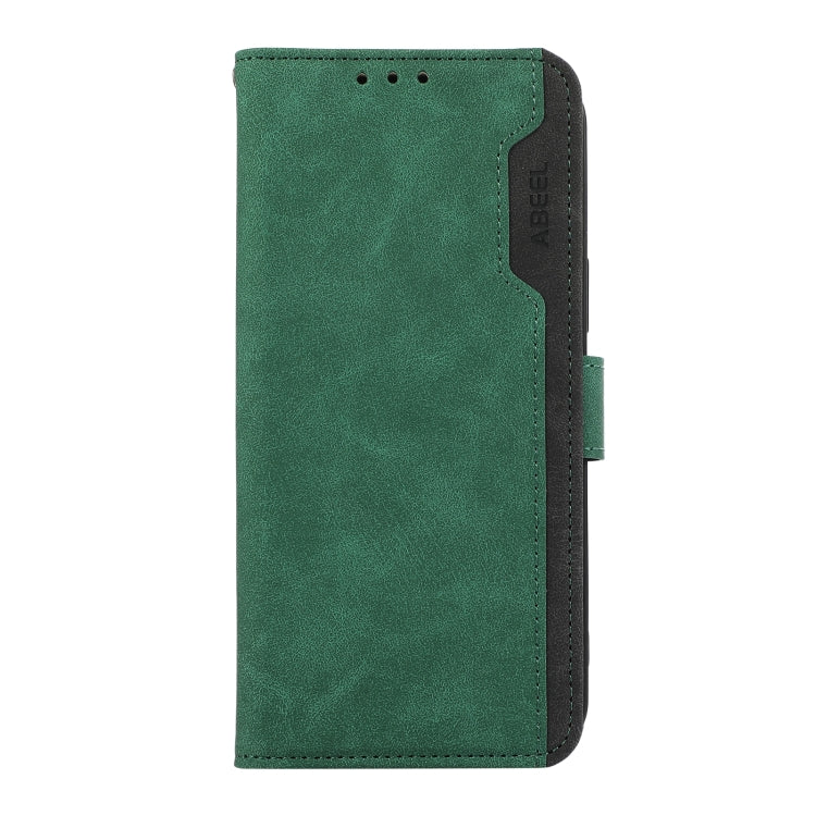 For Redmi 14C 4G ABEEL Color Block Magnetic RFID Leather Phone Case