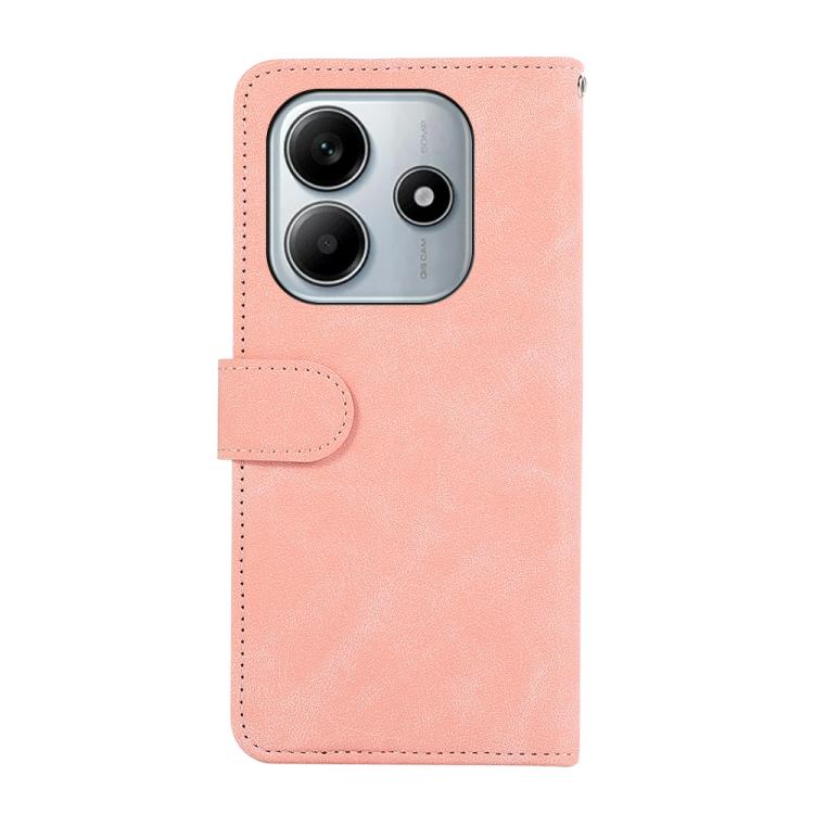 For Redmi Note 14 4G 164.84mm ABEEL Color Block Magnetic RFID Leather Phone Case
